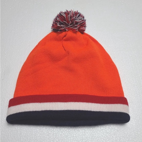 Unox Orange Winter Beanie Hat Netherlands Unisex Vintage Snow Ski Cold Weather - Picture 2 of 2
